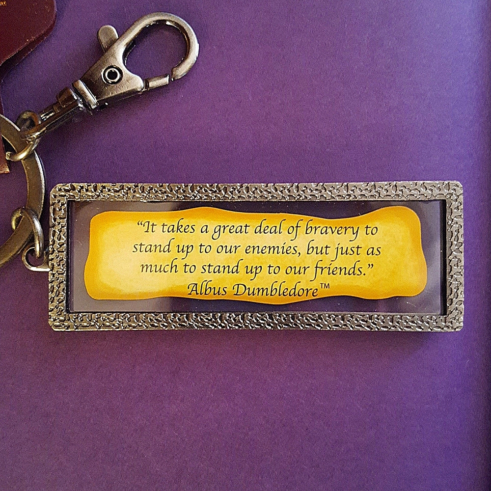 Harry Potter Dumbledore quote keychain